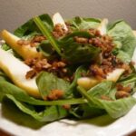 Spinach Smoked Tempeh Pear Salad